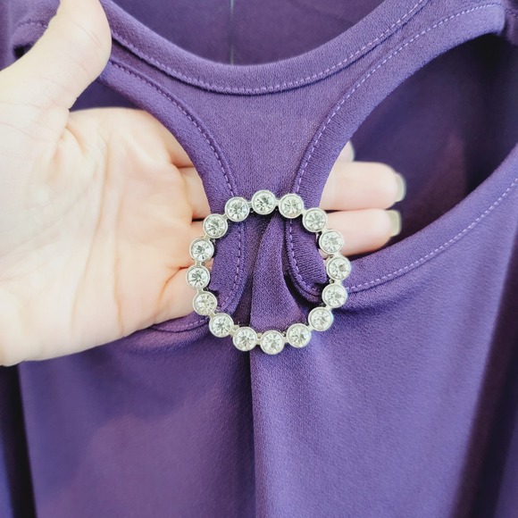 NWT Louise Paris Imperial Purple Blouse Top Women's Size 3X - Picture 2 of 8